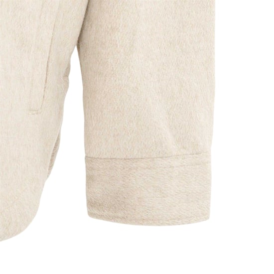Miso - Hemd für Damen, Wolle, Langärmlig (Hellbeige) - Image 4