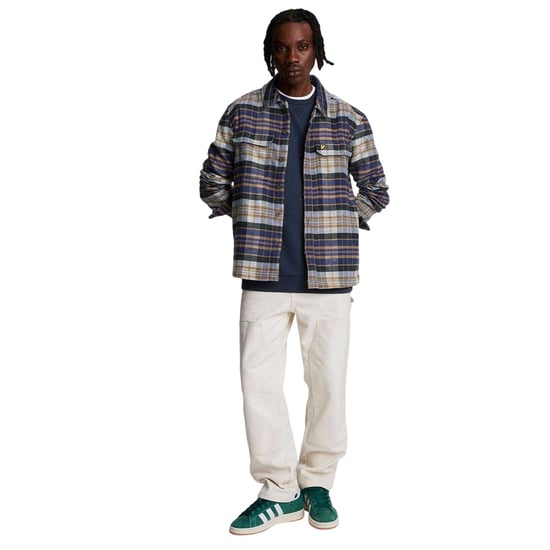 Lyle & Scott - Hemdjacke für Herren, Flanell, Langärmlig (Marine) - Image 4