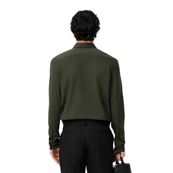 Lacoste - Hemd für Herren, Baumwolljersey, Regulär, Langärmlig (Grün) - Image 2