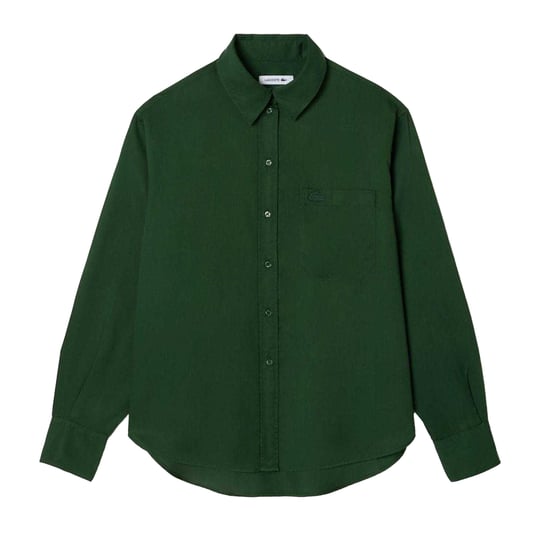 Lacoste - Hemd für Damen, Lyocell (Zellulosefaser), Übergroß (Grün) - Image 1