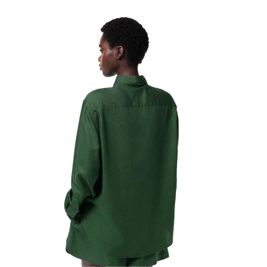 Lacoste - Hemd für Damen, Lyocell (Zellulosefaser), Übergroß (Grün) - Image 2