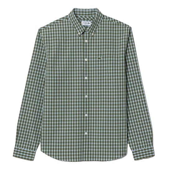 Lacoste - Hemd für Herren, Popelin, Regulär (Khaki) - Image 2