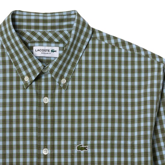 Lacoste - Hemd für Herren, Popelin, Regulär (Khaki) - Image 4