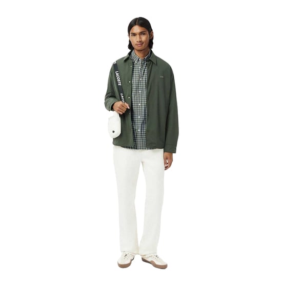 Lacoste - Hemd für Herren, Popelin, Regulär (Khaki) - Image 5