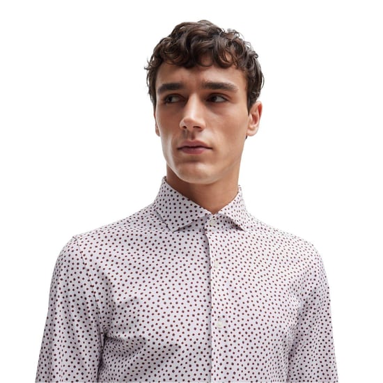 Boss - Formelles Hemd für Herren, Spreizkragen, Oxford-Stil (Weiß) - Image 2