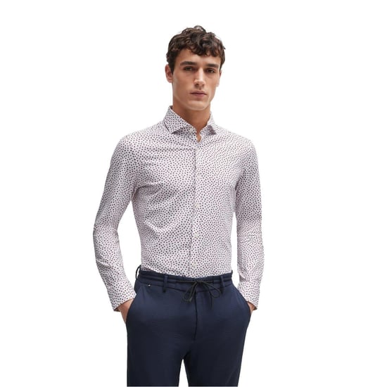 Boss - Formelles Hemd für Herren, Spreizkragen, Oxford-Stil (Weiß) - Image 4