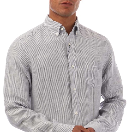 Gant - Hemd für Herren, Leinen, Regulär (Weiß) - Image 3