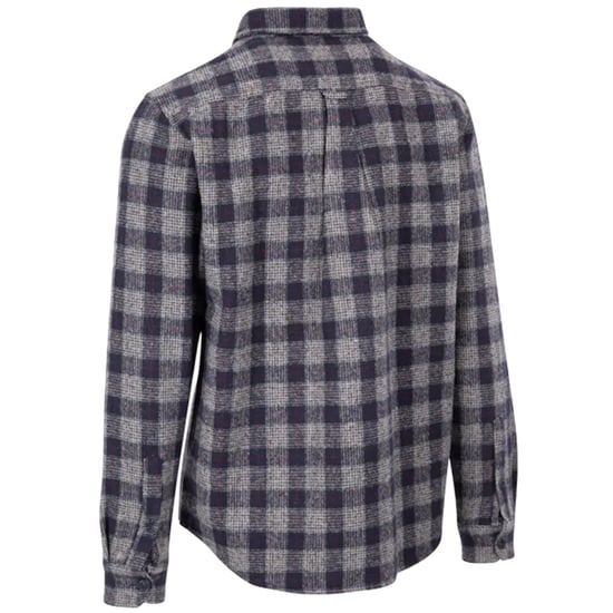 Trespass Herren Portlaw Karierte Langarmshirt (Grau/Blau) - Image 2