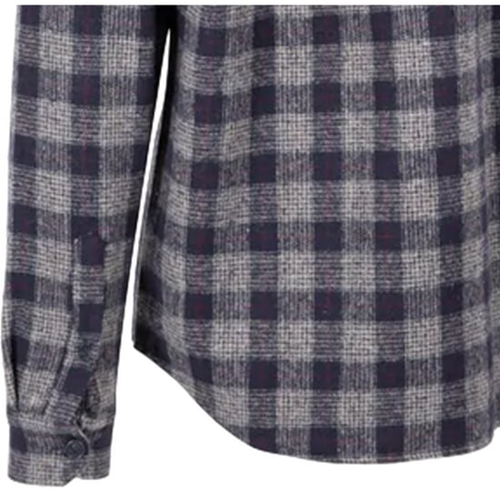 Trespass Herren Portlaw Karierte Langarmshirt (Grau/Blau) - Image 4