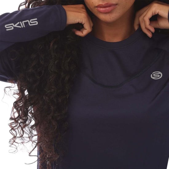 Skins - "Series-3" T-Shirt für Damen, Langärmlig (Marine) - Image 2