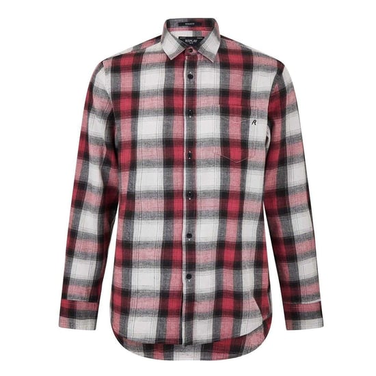 Replay - Hemdjacke für Herren, Langärmlig (Rot) - Image 1
