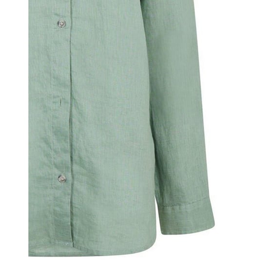 Timberland Langärmliges Damenhemd aus Leinen mit Kragen (Grüne Bucht) - Image 3