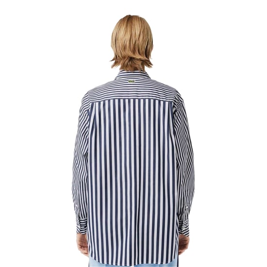 Lacoste - "Bandier" Hemd für Damen, Baumwolle (Marine) - Image 3