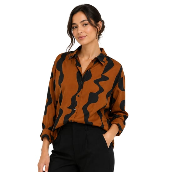 Vero Moda - Hemd für Damen, Regulär (Schwarz/Braun) - Image 4