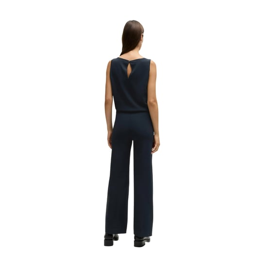 Boss - Jumpsuit für Damen, Schmuckkragen, Ärmellos (Dunkelblau) - Image 2