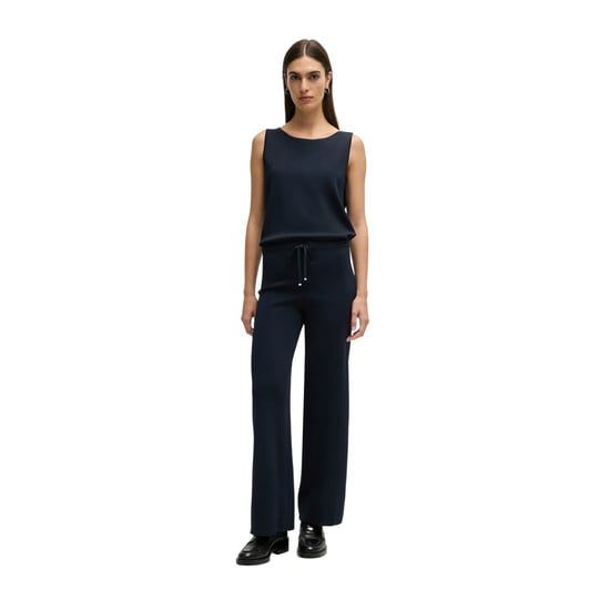 Boss - Jumpsuit für Damen, Schmuckkragen, Ärmellos (Dunkelblau) - Image 3