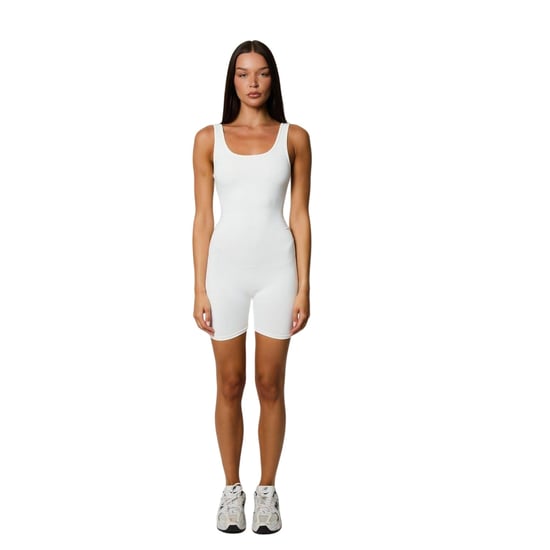 Honeyz - Spielanzug für Damen, gerippt, Schmal, Ärmellos (Weiß) - Image 1