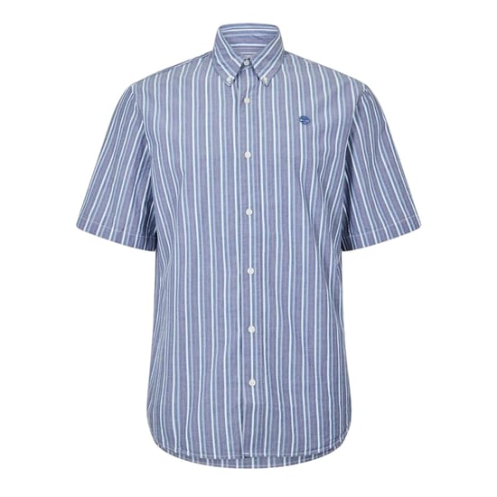 Timberland - Button-Down-Hemd für Herren, kurzärmlig (Dunkles Jeansblau) - Image 1