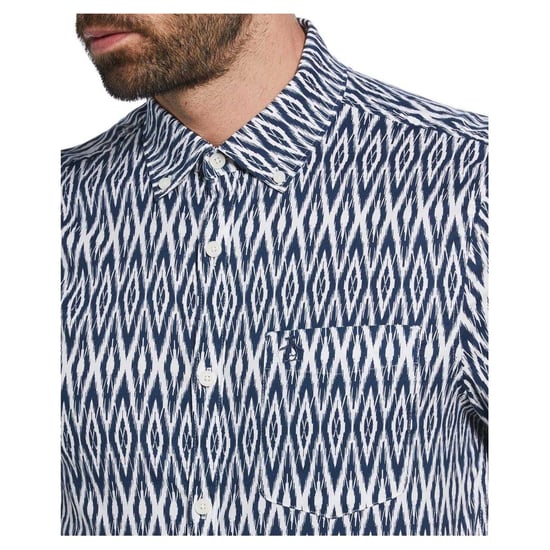 Original Penguin - Hemd für Herren, Regulär, kurzärmlig (Meeresblau) - Image 3