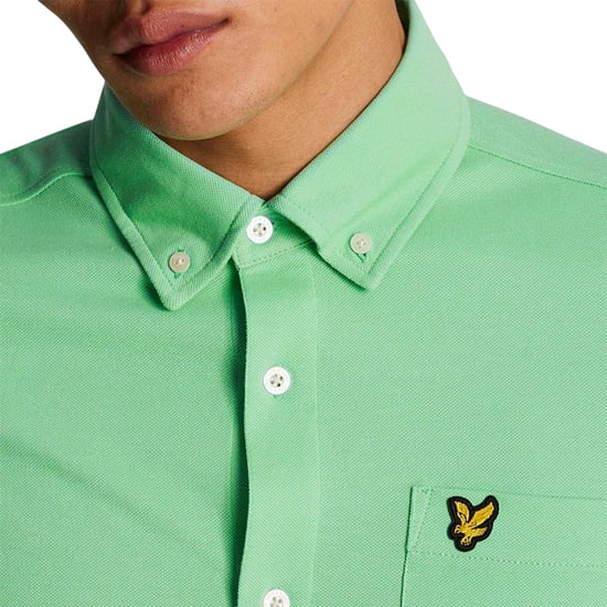 Lyle & Scott - Hemd für Herren, Piqué (Grün) - Image 3