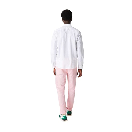 Lacoste - Hemd für Herren, Verdeckte Knopfleiste, Popelin, Schmal (Weiß) - Image 2