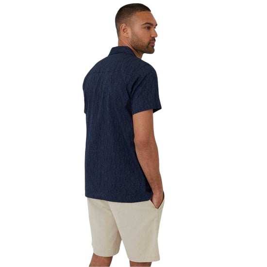 Threadbare - Hemd für Herren, kurzärmlig (Marine) - Image 2