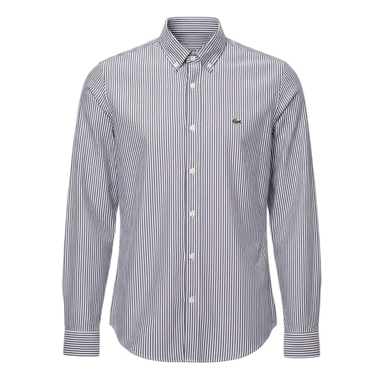 Lacoste - Hemd für Herren, Regulär, Langärmlig (Weiß/Marine) - Image 1