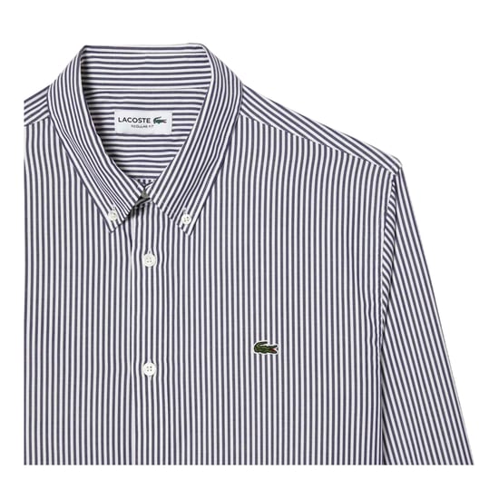 Lacoste - Hemd für Herren, Regulär, Langärmlig (Weiß/Marine) - Image 3