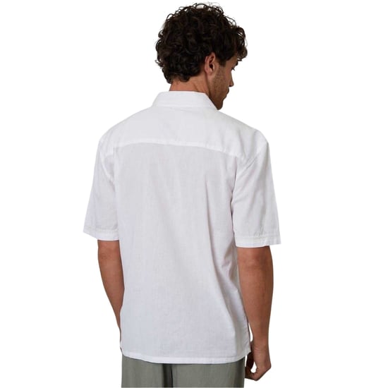 Threadbare - Bowlinghemd für Herren, Mit Kragen, kurzärmlig (Weiß) - Image 3
