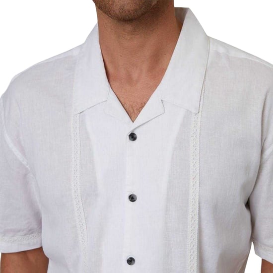 Threadbare - Bowlinghemd für Herren, Mit Kragen, kurzärmlig (Weiß) - Image 4