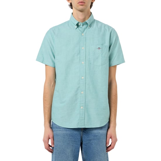 Gant - "Classic" Button-Down-Hemd für Herren, Oxford-Stil, kurzärmlig (Grün) - Image 1