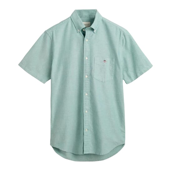 Gant - "Classic" Button-Down-Hemd für Herren, Oxford-Stil, kurzärmlig (Grün) - Image 2