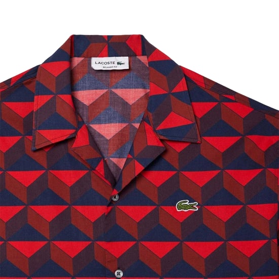 Lacoste - Hemd für Herren, Bio-Baumwolle, leger, kurzärmlig (Bunt) - Image 3