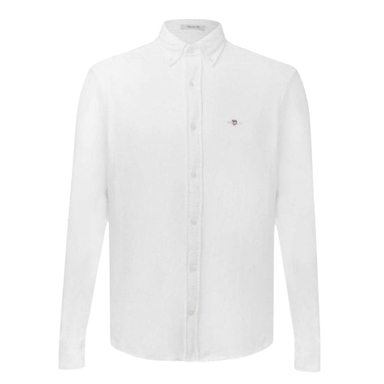 Gant - Hemd für Herren, Piqué, Regulär, Langärmlig (Weiß) - Image 1