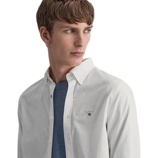 Gant - Hemd für Herren, Piqué, Regulär, Langärmlig (Weiß) - Image 3