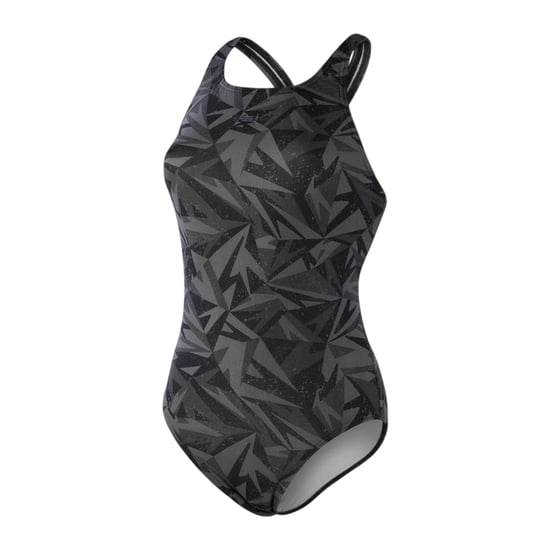 Speedo - "Hyper Boom Allover Medalist" Badeanzug für Damen (Schwarz/Grau) - Image 1