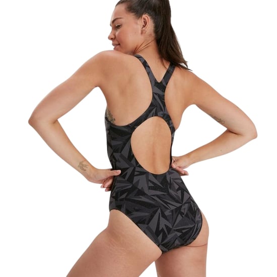 Speedo - "Hyper Boom Allover Medalist" Badeanzug für Damen (Schwarz/Grau) - Image 2