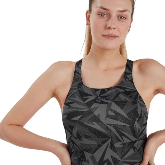 Speedo - "Hyper Boom Allover Medalist" Badeanzug für Damen (Schwarz/Grau) - Image 3