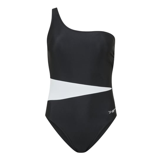Zoggs - Badeanzug für Damen, Eine Schulter fre (Schwarz) - Image 2