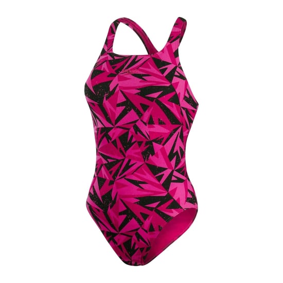 Speedo - "Hyperboom" Badeanzug für Damen (Schwarz/Pink) - Image 1