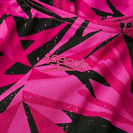 Speedo - "Hyperboom" Badeanzug für Damen (Schwarz/Pink) - Image 3