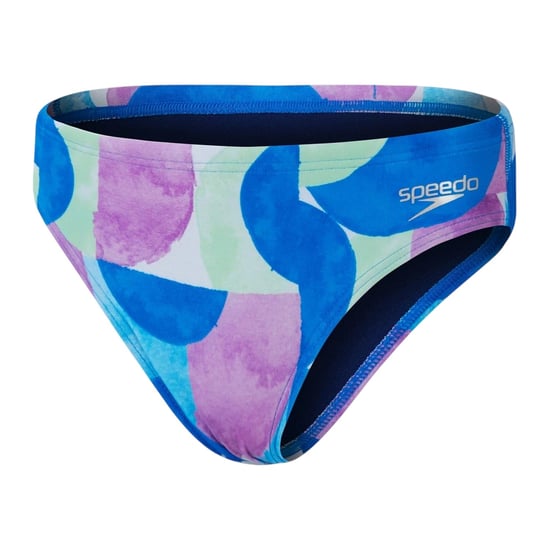 Speedo - Badeslips (Kinder) für Mädchen, Rundum bedruckt (Blau/Pink) - Image 1