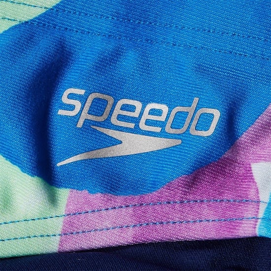 Speedo - Badeslips (Kinder) für Mädchen, Rundum bedruckt (Blau/Pink) - Image 3