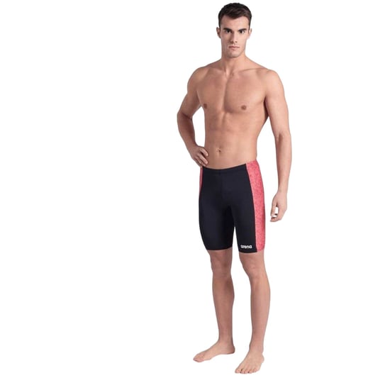 Arena - Jammer-Shorts für Herren (Schwarz/Rot bedruckt) - Image 4