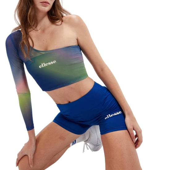 Ellesse - "Crono" Kurzes Top für Damen, Eine Schulter fre, Schmal (Blau/Grün) - Image 5