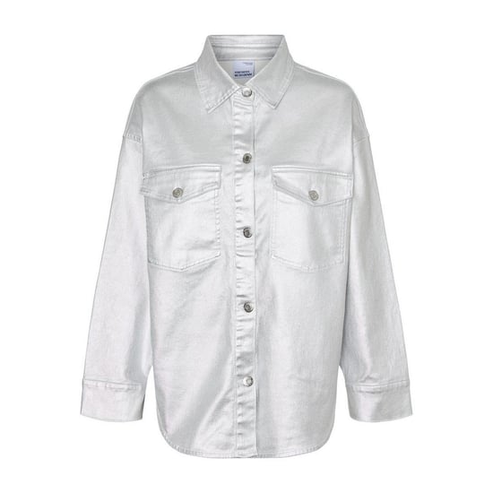 Vero Moda - "Riva" Hemd für Damen, Überschnittene Schulter, Übergroß (Silber) - Image 1