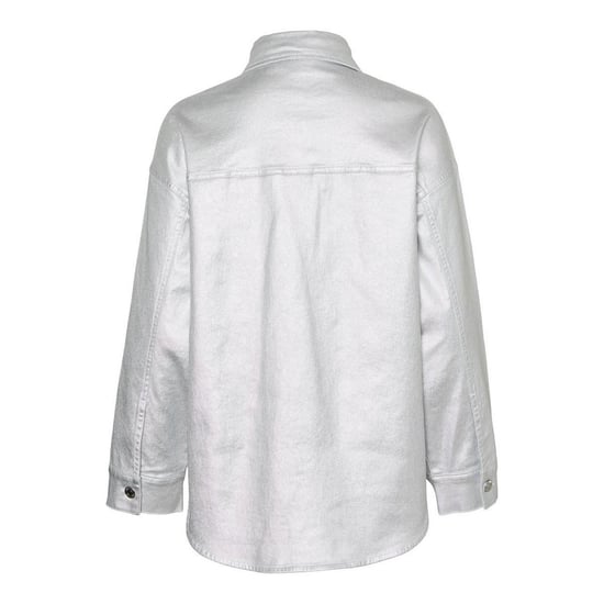 Vero Moda - "Riva" Hemd für Damen, Überschnittene Schulter, Übergroß (Silber) - Image 2