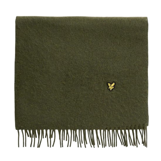 Lyle & Scott - "Tonal" Schal, Lammwolle Mischung (Grün) - Image 1
