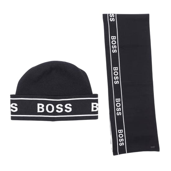 Boss - Mütze und Schal Set für Herren (Schwarz) - Image 1