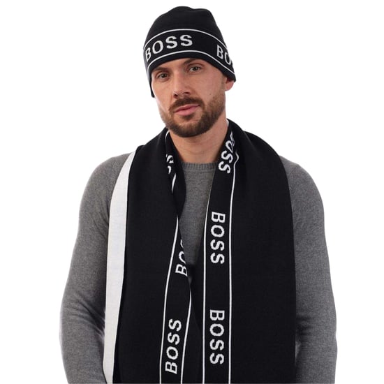 Boss - Mütze und Schal Set für Herren (Schwarz) - Image 3